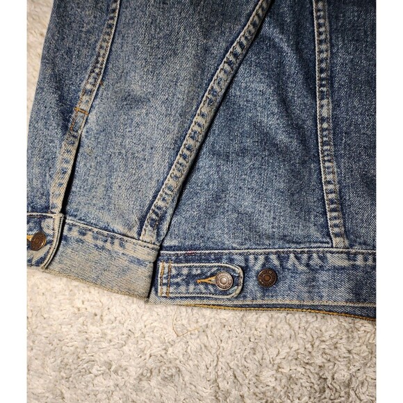 Vintage Levi’s Denim Jacket 0593 Citgo Tough Guys Logo Patch Workwear USA Made - Picture 7 of 8